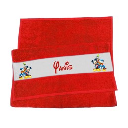 Serviette personnalisée Mickey et ses amis