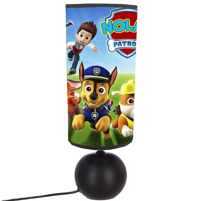 lampe de chevet pat patrouille personnalisée