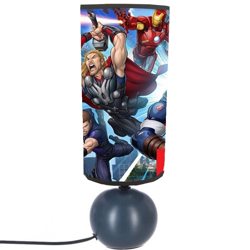 lampe de chevet avengers personnalisée