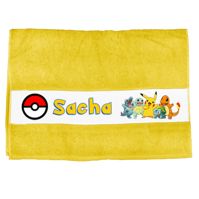 Serviette Pokemon Personnalisée