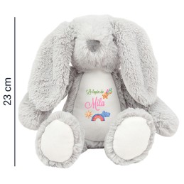 peluche lapin m personnalisée