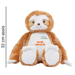 Peluche paresseux l personnalisée