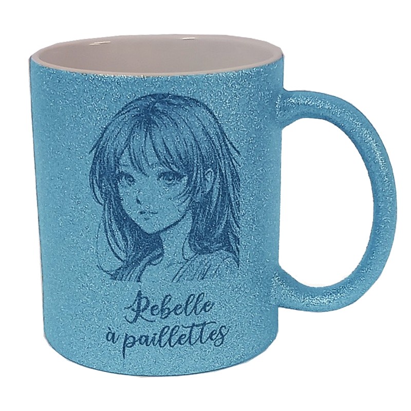 mug à paillettes personnalisé