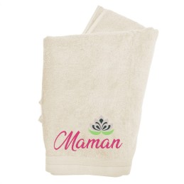 serviette de toilette personnalisée