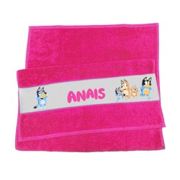 Serviette de toilette personnalisée Bluey