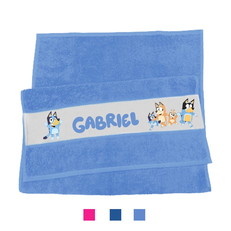 Serviette de toilette personnalisée Bluey