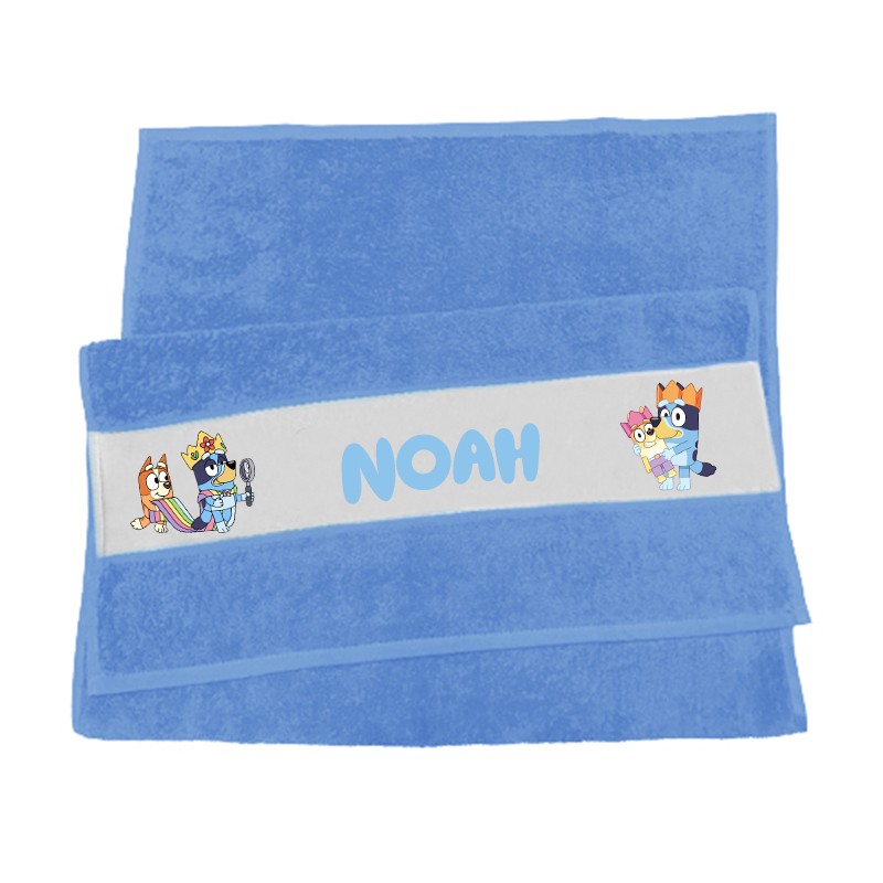 Serviette de toilette personnalisée Bluey