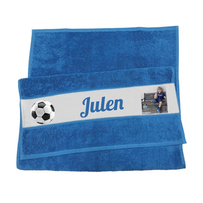 Serviette de toilette football