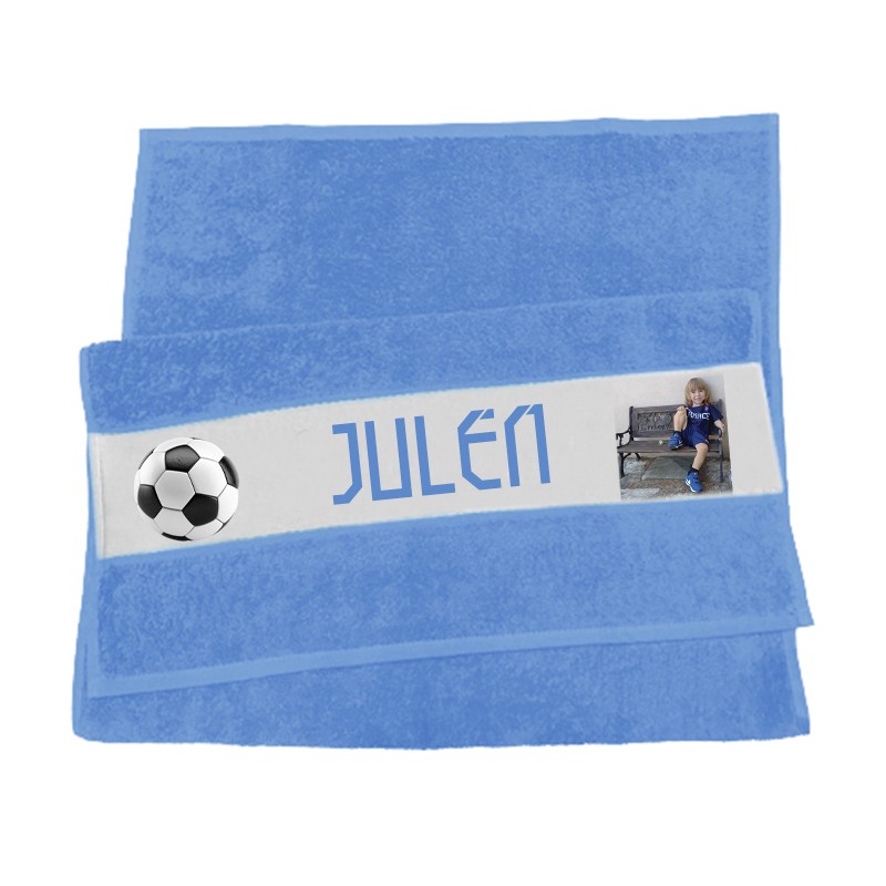 Serviette de toilette football