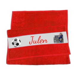 Serviette de toilette football