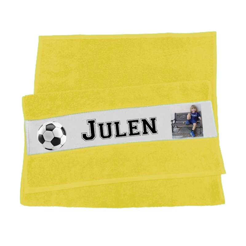 Serviette de toilette football