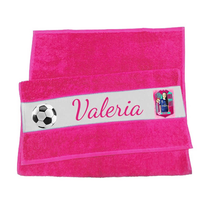 Serviette de toilette football