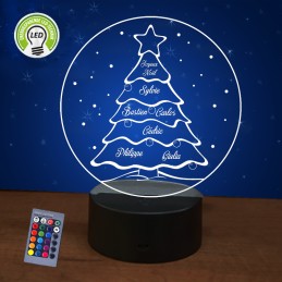 Lampe de noël sapin