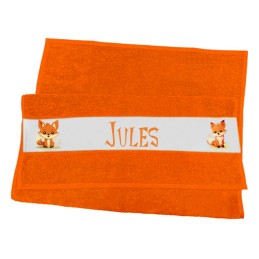 Serviette personnalisée renard