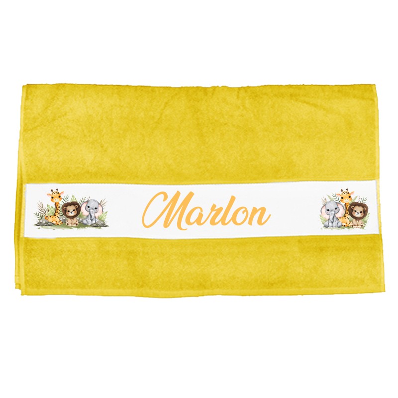 Serviette de toilette personnalisée