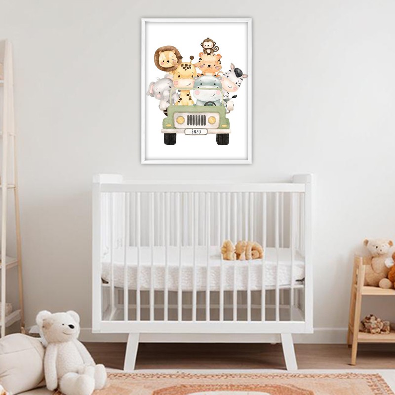 Affiche chambre bébé personnalisée