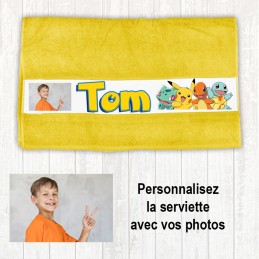 Serviette de toilette personnalisée