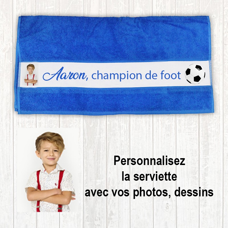 Serviette de toilette personnalisée