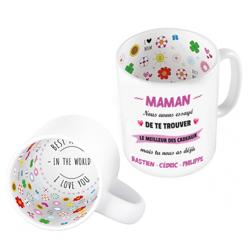 Mug maman personnalisable avec enfants - Tendance Cadeau
