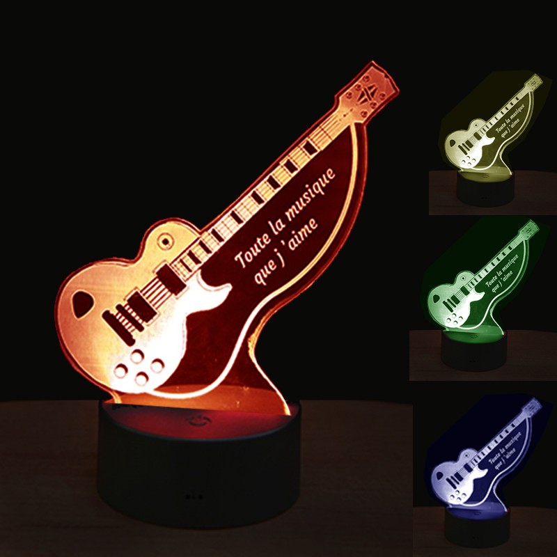  Lampe  LED  7 couleurs guitare  Lampe  veilleuse led  