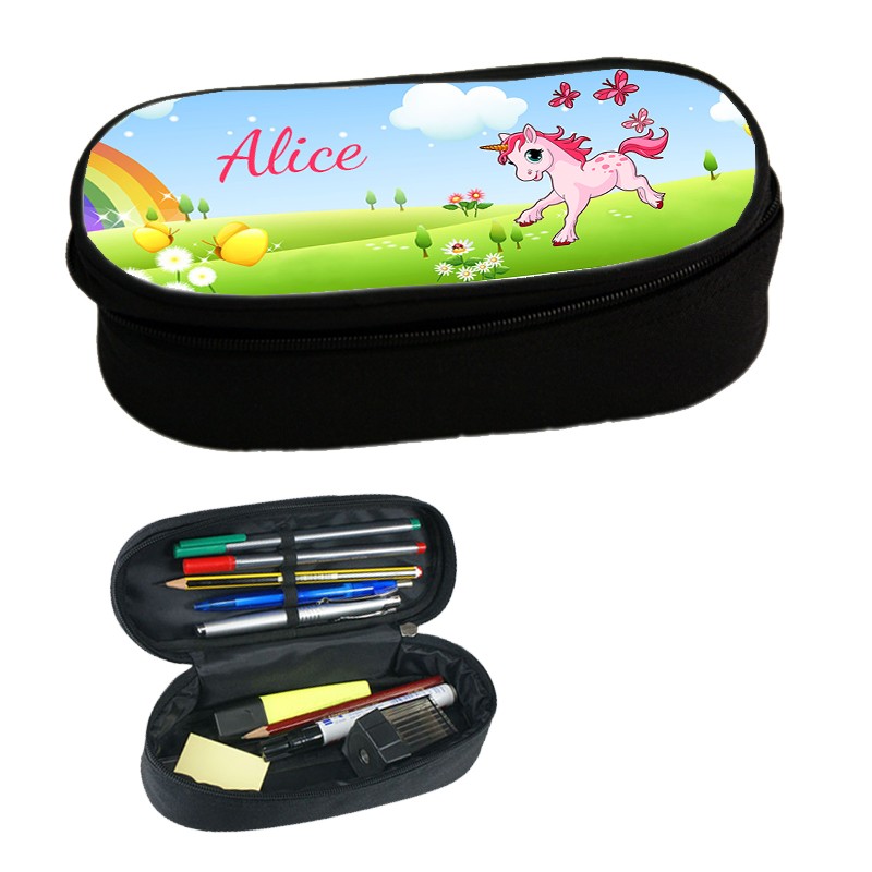 trousse scolaire licorne