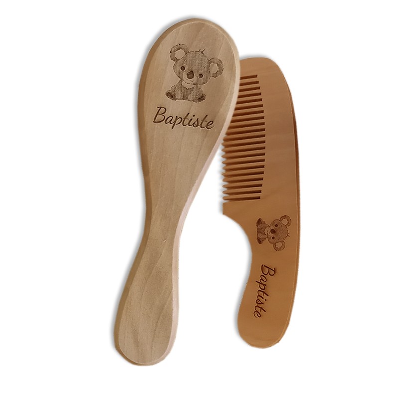 Brosse Et Peigne Bebe Brosse Et Peigne Bebe Personnalise Cadeau De Naissance Personnalise