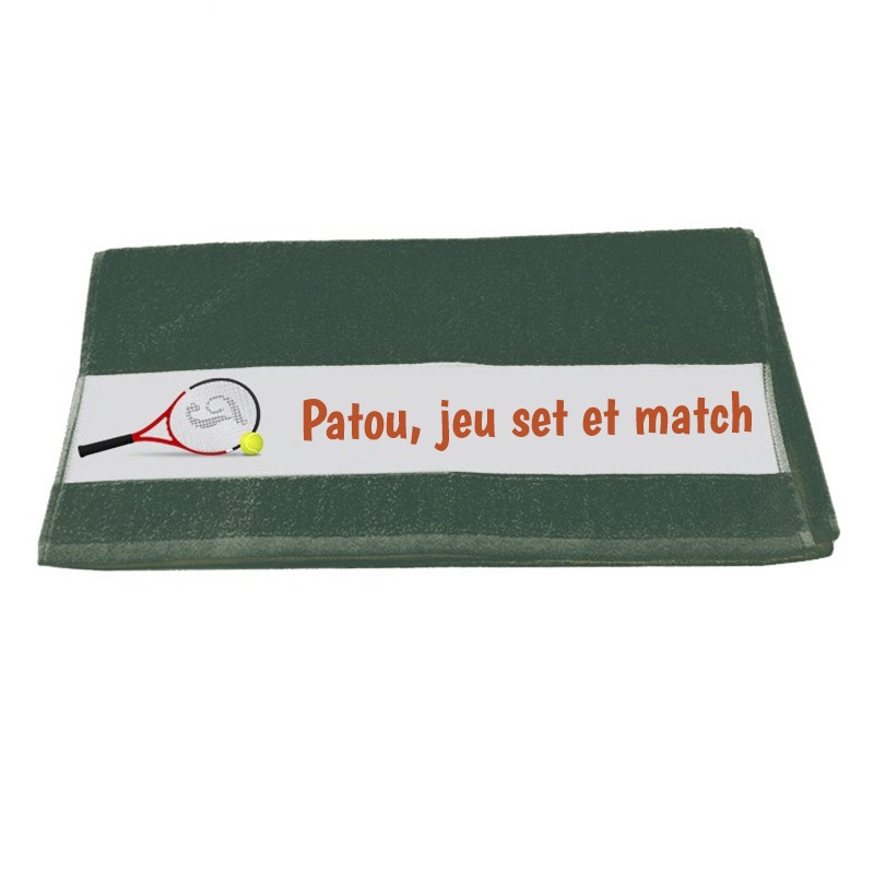 serviette de toilette personnalisée