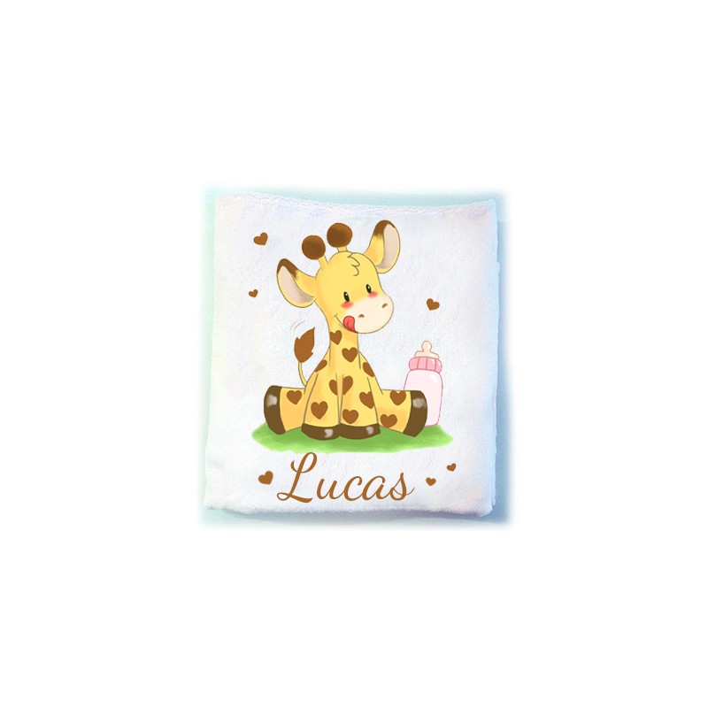 couverture girafe personnalisée