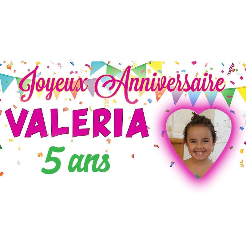 banderole joyeux anniversaire personnalisée Banderole Anniversaire Perdonnalisee Impression Banniere banderole joyeux anniversaire personnalisée