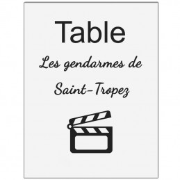 marque table blanc film