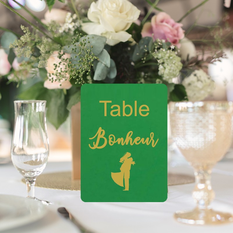 Marque Table Mariage Personnalisé