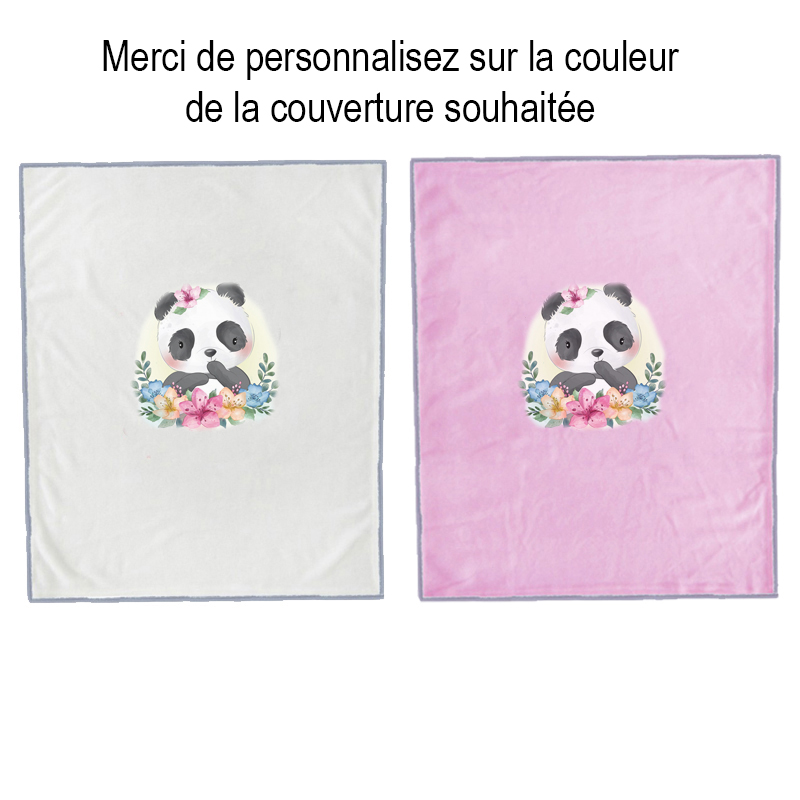 Plaid Panda Noir Couverture Bebe Adultes CâLine Douce Et Moelleuse